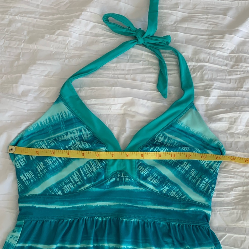 THE NORTH FACE Women’s‘Echo Lake’ Halter Dress UPF 50 Aqua Stripes‎ Beach S/P - Picture 11 of 14